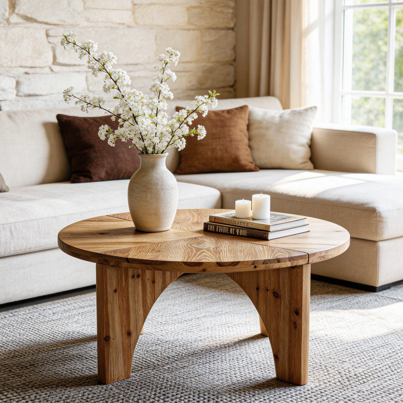 Solid Wood Four Leg Coffee Table