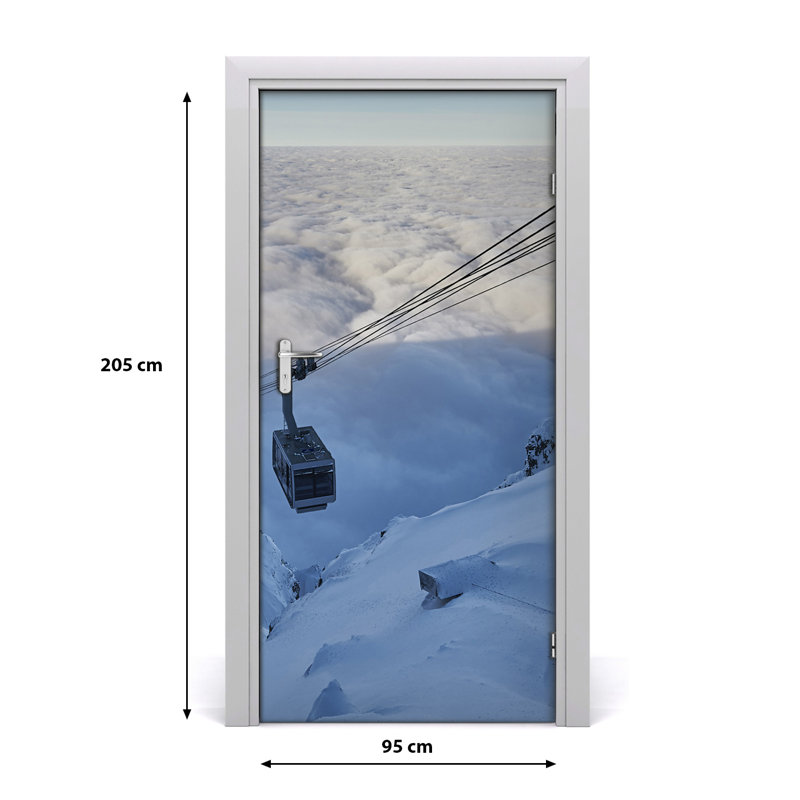 Roller Coaster Door Decal, 205cm H x 95cm W