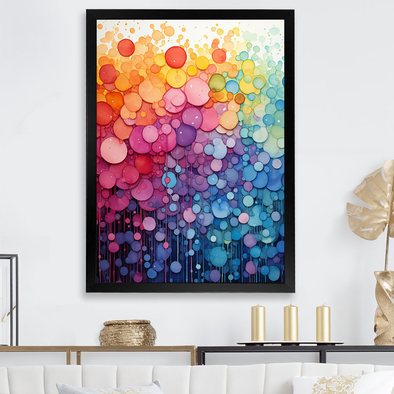 Rainbow Infinite Intricacies I - Rainbow, Cadre photo noir simple, H 20 po x l 12 po x P 1 po
