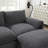 96.5'' Chenille Sectional Sofa with Storage Ottoman and Pockets,Adjustable Phone Holder,Wide Seat,4 Seat L Shaped Couch Set,Comfy Sofa with USB Charger for Living Room,Apartment-1723578904