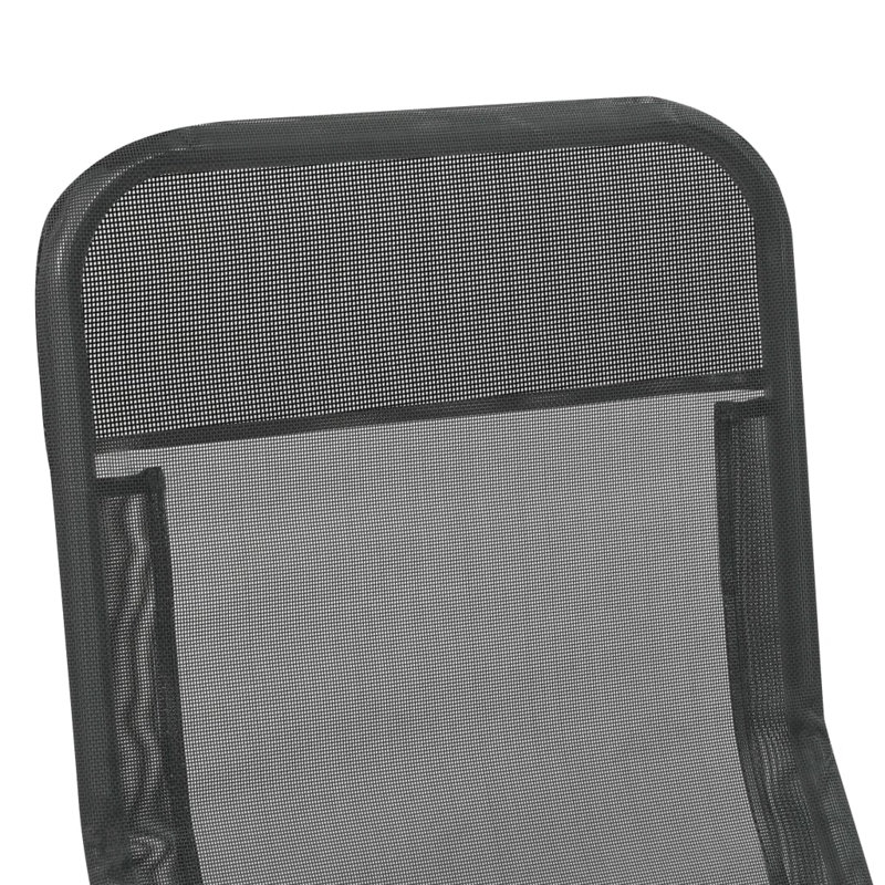Chaise longue inclinable Dicha, Anthracite