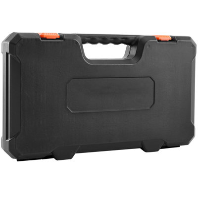 1/2 Inch Drive 33 Pieces And Metric Socket Mechanic Tool Kit With Ratchet Wrench Extension Bar Storage Case Alloy Steel Rust- Finish Long-Term Durability