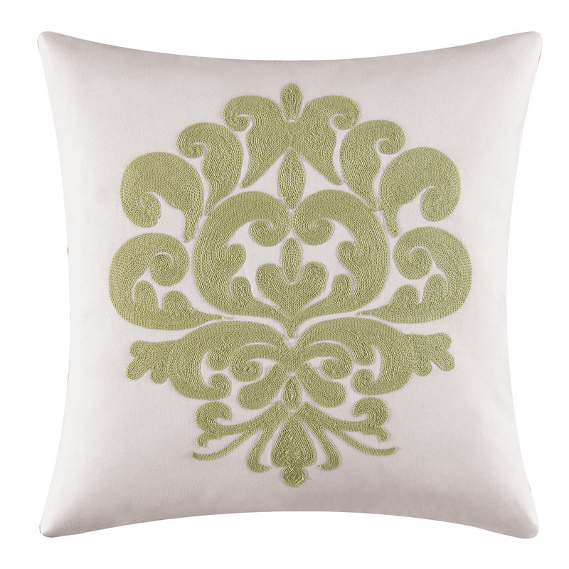 Providence Chain Stitch Pillow, Cucumber