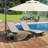 2-Piece Aluminum Wicker Outdoor Chaise Lounge