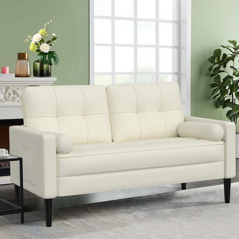 2 Seater Linen Sofa