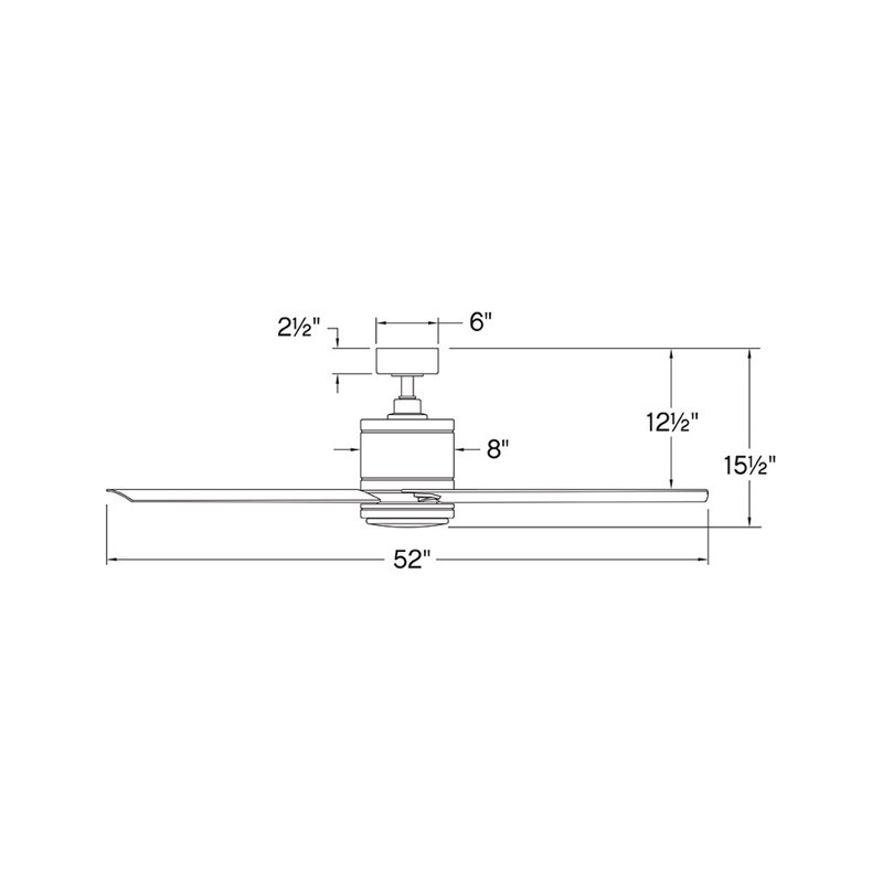 Ventilateur intelligent DEL Hinkley Fan Vail