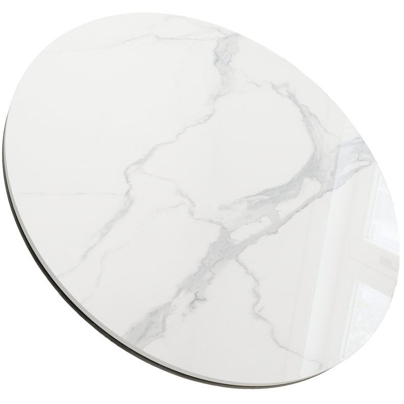 Round Sintered Stone Table Top, Match With Various Table Legs, 1.06" H x 31.49" L x 31.49" W