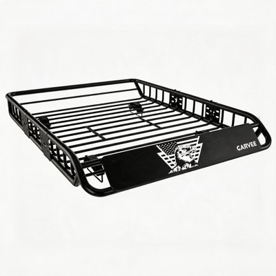 Porte-panier de rangement polyvalent tout usage - Porte-bagages de toit en acier, capacité de 200 lb - Convient aux voitures, VUS et camions - Dimensions: 54 x 39 x 5 po
