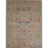 Transitional One-of-a-Kind Rectangle 8'11" X 12' Hand Knotted Area Rug