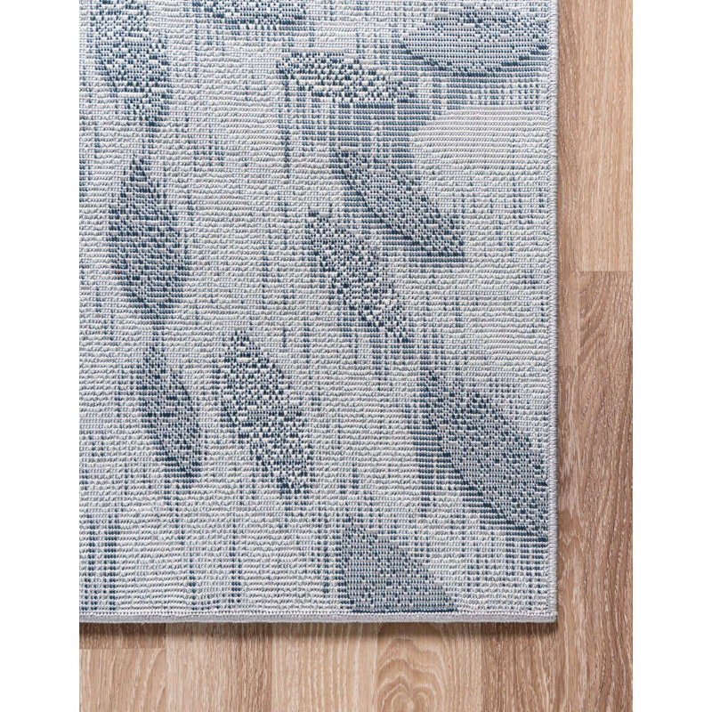 Aamia Abstract Area Rug, Runner 2' x 6', Gray