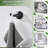 APLusee Double Bath Towel Holder Black