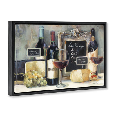 Cadre flottant Parisian Wine & Cheese par Marilyn Hageman
