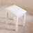 Vanity Stool Makeup Bench Dressing Stool with Cushion and Solid Legs,White-111467547