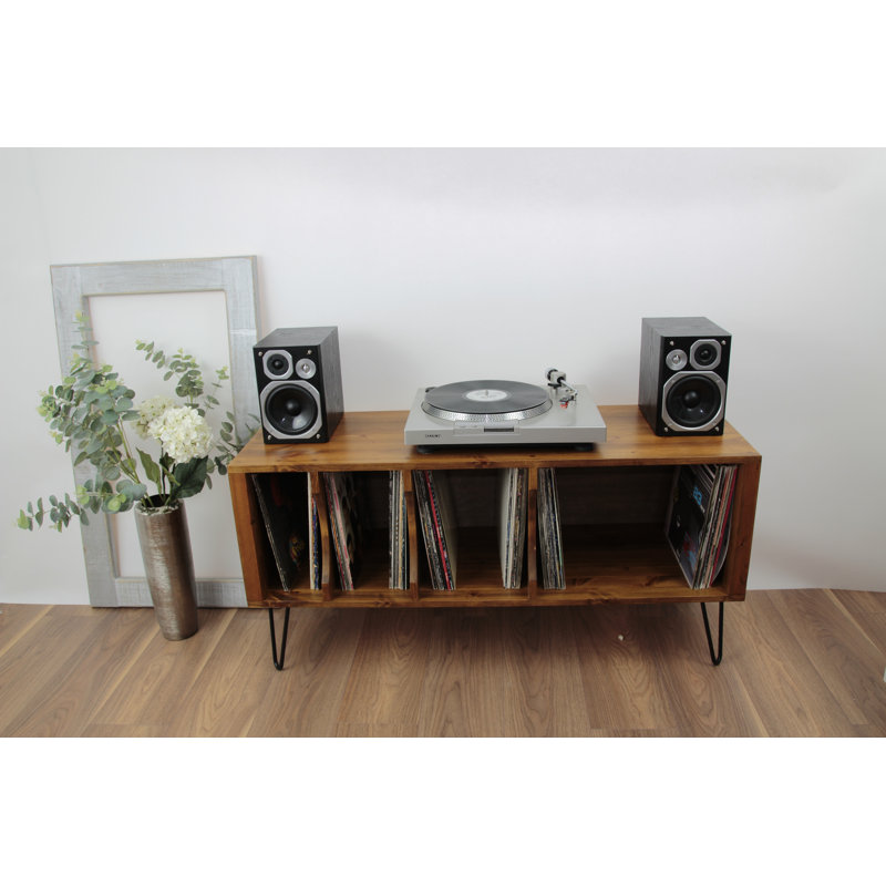 Solid Wood 70cm H Media Cabinet, 70cm H x 140cm W x 40cm D