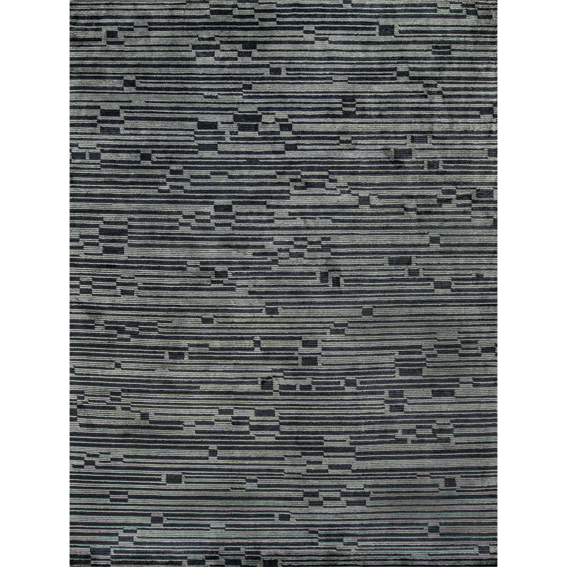 Tapis onyx de haute qualité noué à la main, Rectangulaire 8 pi x 10 pi