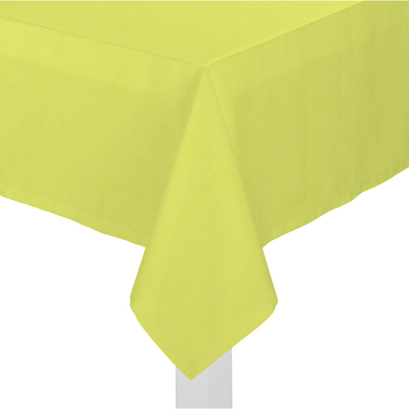 Marreco Rectangle Floral Tablecloth, 130cm W x 160cm L, Lime