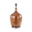 Alyette 76cm Living Room Table Lamp with Glass Base, Velvet Shade Bedside Buffet Lamp for Bedroom