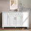 Banc de rangement blanc en bois manufacturé