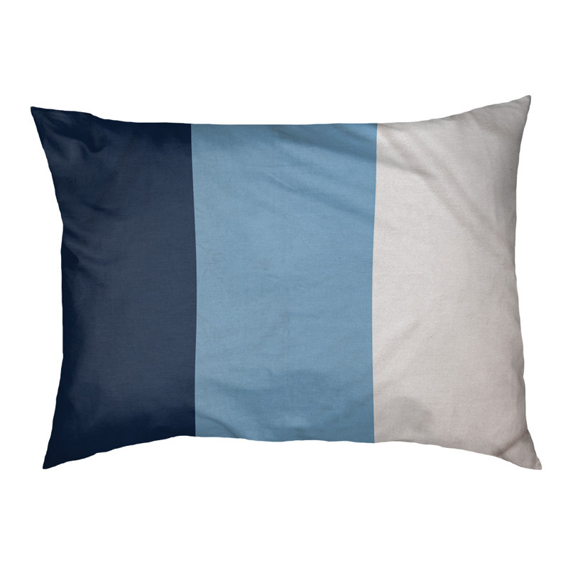 Coussin d'extérieur pour chien Florida Tribe, Grand (l 40 po x P 30 po x H 6,5 po), Bleu marine / bleu bébé / blanc