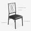 Ensemble de table de cuisine rustique 5 pièces pour 4 personnes, table de salle à manger compacte avec chaises rembourrées pour petits appartements et studios-129019557-129019559-129019561
