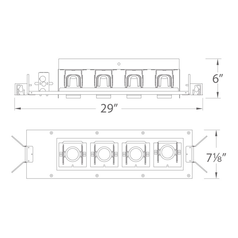 Precision 2700K Dimmable IC Rated Multi-Spotlight Recessed Lighting Kit
