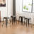 24''H Modern Counter Stool with Metal Frame, Backless Stackable Bar Stool-1484126898