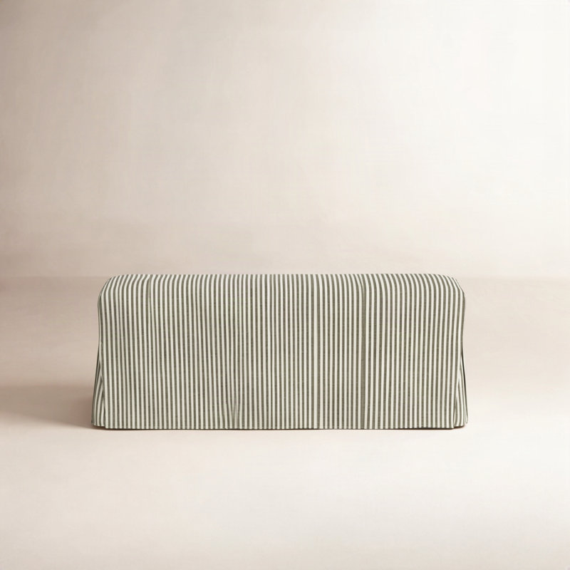 Upholstered Dining Bench,  Laurel Striped