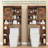 Over The Toilet Storage Cabinet With Farmhouse Sliding Barn Door, Above Toilet Organizer With Toilet Paper Holder Stand, Behind Toilet Shelf, Space Saver For Restroom, Bathroom, Laundry, Brown-773350955
