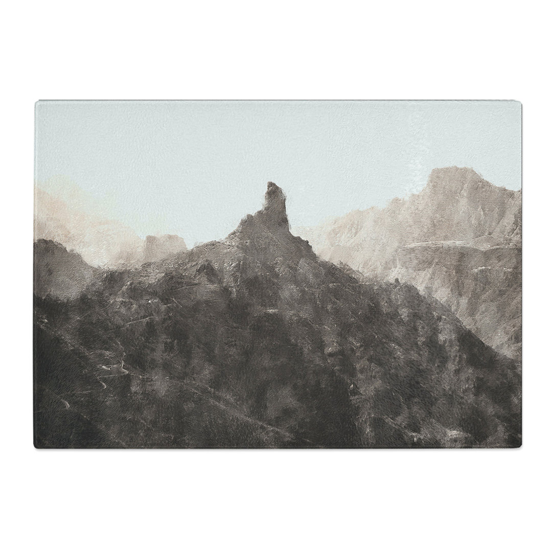 Tempered Glass Mountains in Gran Canaria Chopping Board