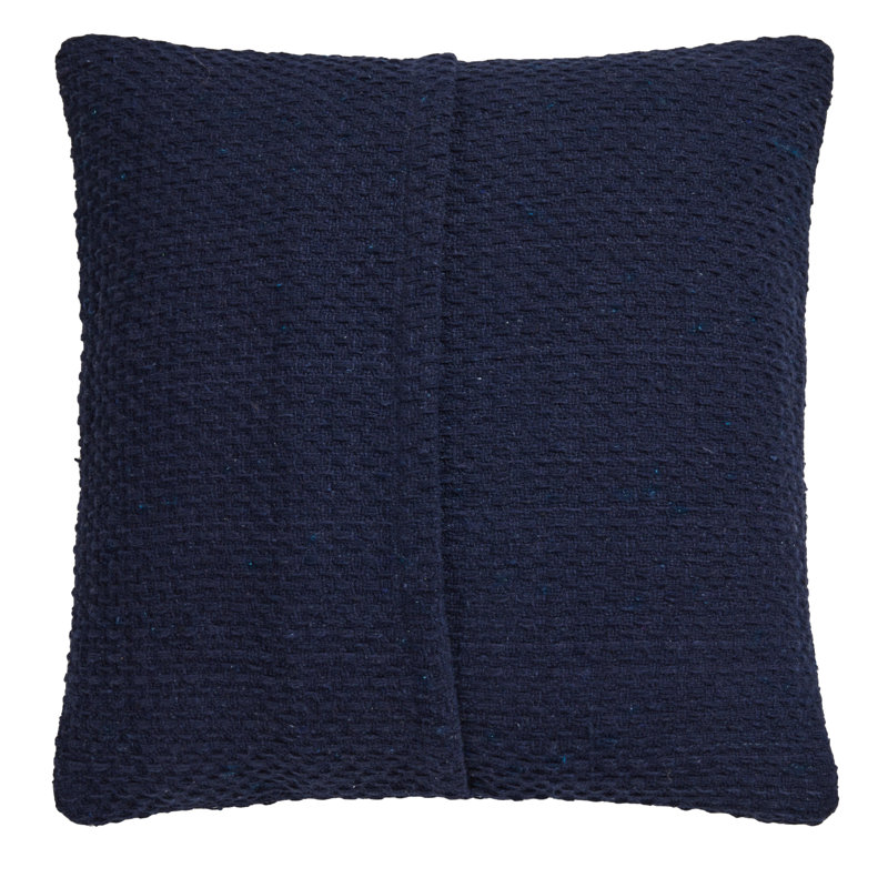 Hermbusche Square Throw, Cushion Cover Only - No Insert, Navy