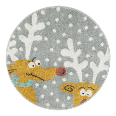 Tapis pour enfant Unique Loom Reindeers Whimsy