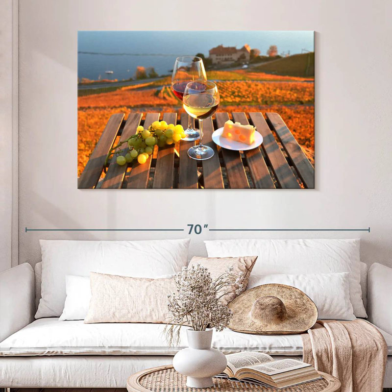 Yarlin Wine By Geneva Lake, 32" H x 48" W