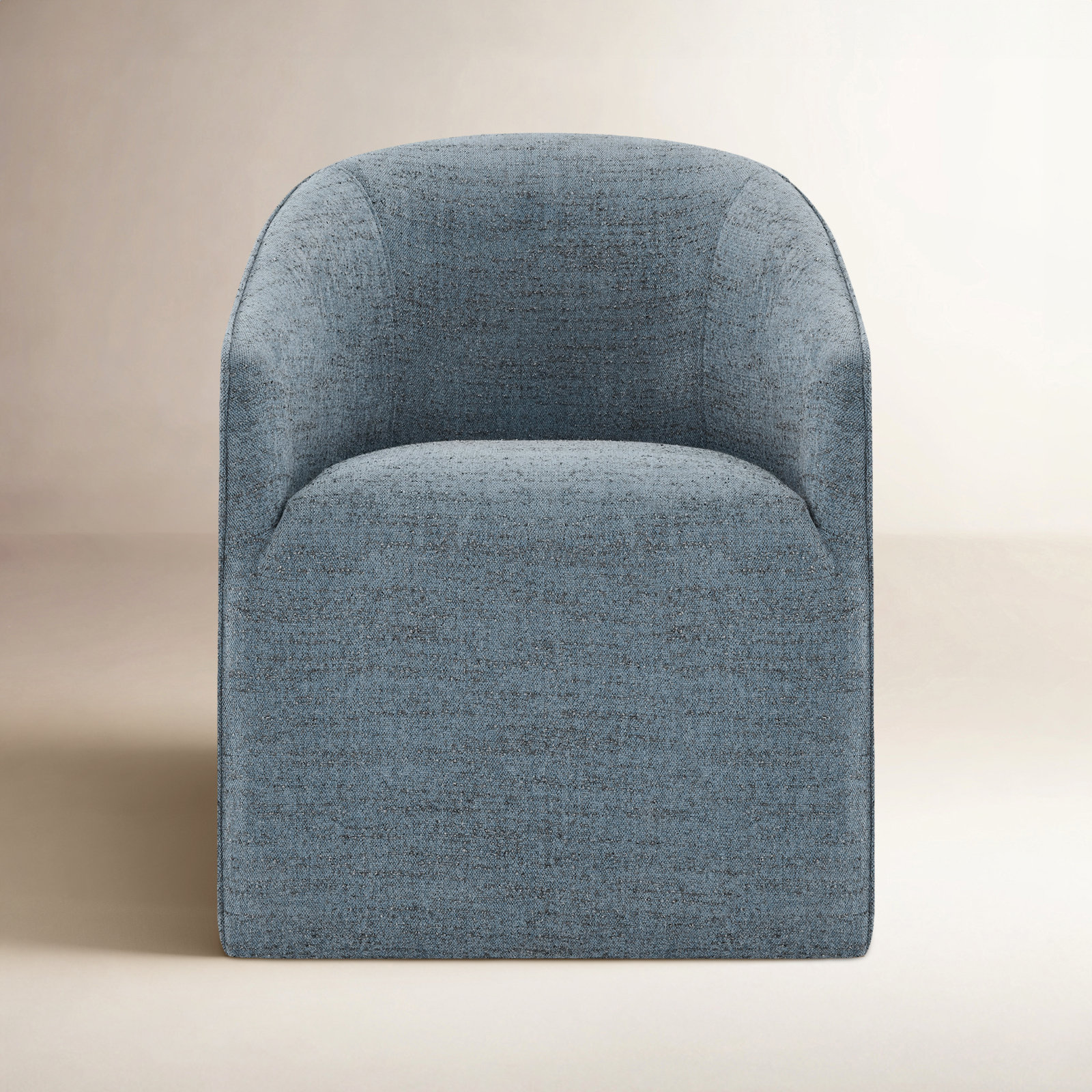 Concorde Dining Chair, Chenille Steel Blue