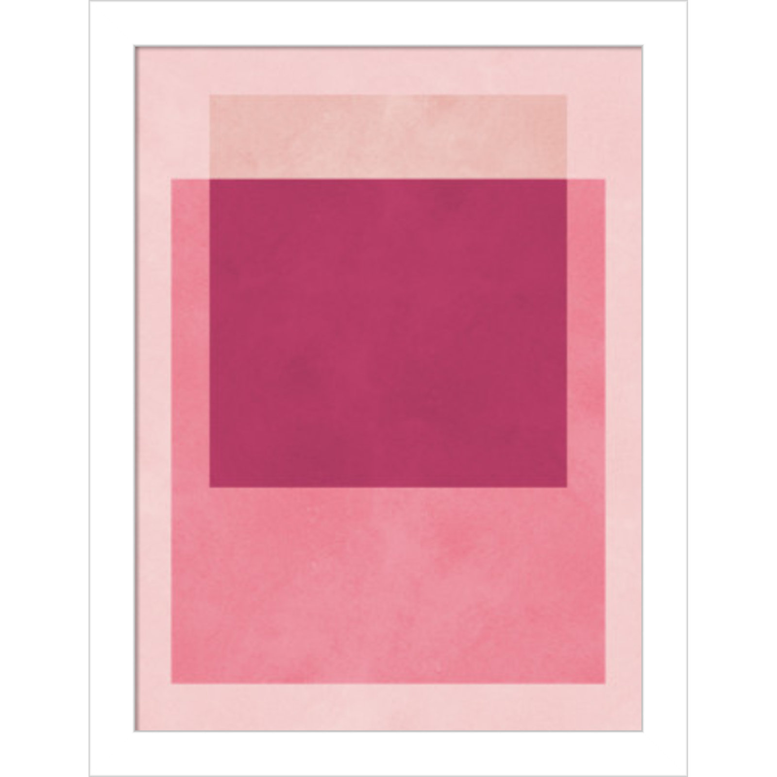 Overlapping Geometry 12 Print, 13" H x 10" W, White