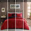 Édredon double rouge et noir avec lit chaud et noir / design facile-122450165-122450172
