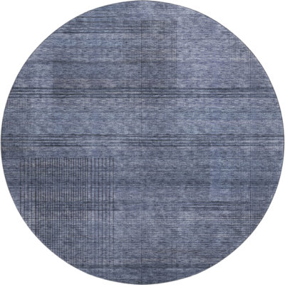 Premium Machine Washable Prisco Navy Rug