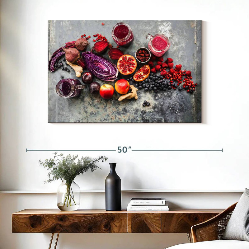 Yarlin Fruit Smoothie Ingredients, 26" H x 39" W