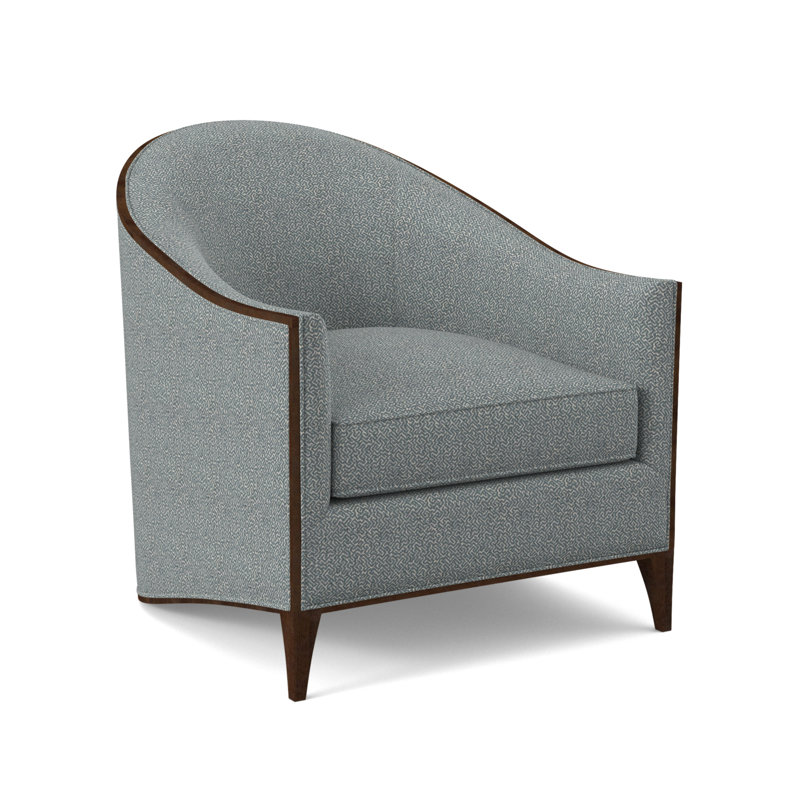 Chaise Atelier, Noyer américain, Mélange de polyester Maya cyan