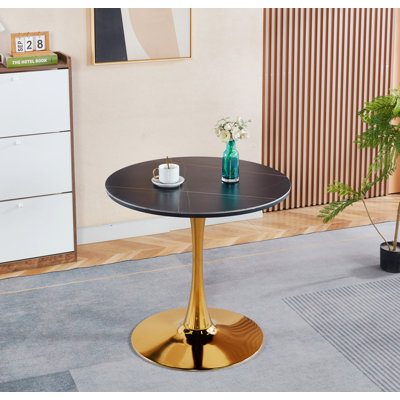 Coffee Table With Pedestal Metal Base