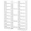 Organisateur de chaussures à 23 tablettes, blanc imperméable, de construction, convient pour la chambre à coucher, le salon, le support de solutions de rangement pour le hall d'entrée avec 23 tablettes, parfait pour réduire l'encombrement dans les espaces