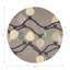 Xmas Tangle Black Vegan Leather Round Coasters-1712545831