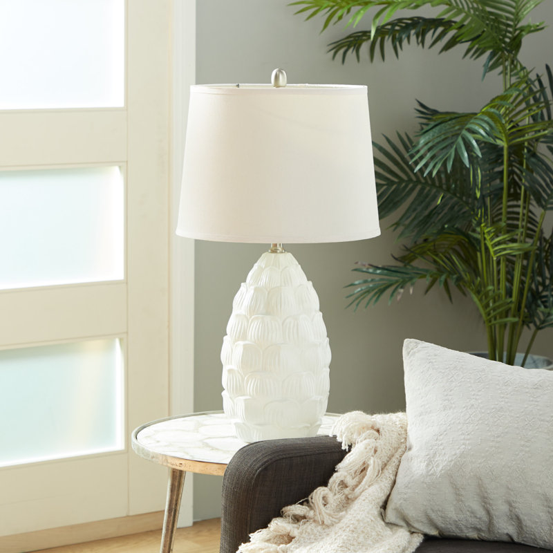 Ensemble de lampe de table 28 po Shutt, Blanc