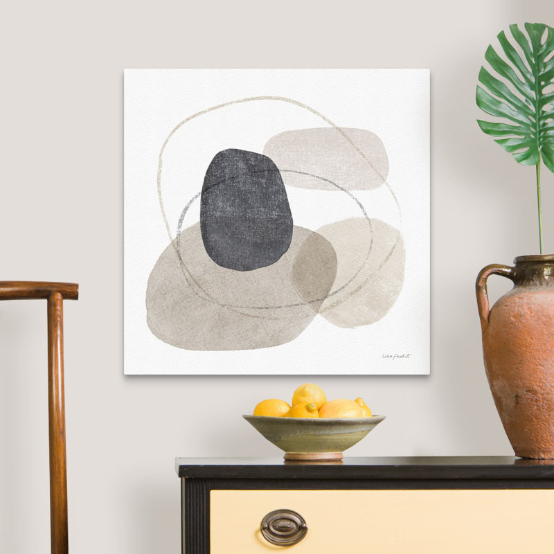«Think Neutral 10» par Lisa Audit - Peinture sur toile, Toile tendue, H 24 po x l 24 po, Sans cadre