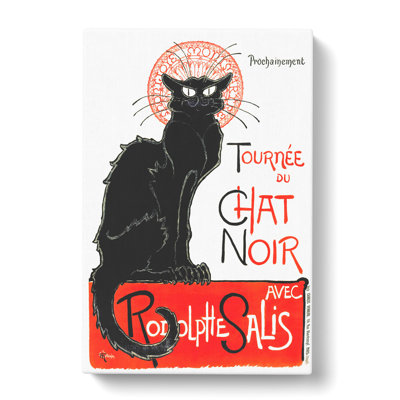 Tournée Du Chat Noir Cat Vol. 2 by Theophile Steinlen - Wrapped Canvas