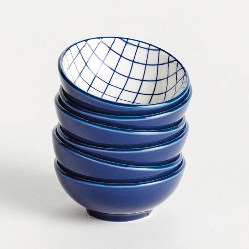 Amaly GRID DIP BOWLS, SET OF 6