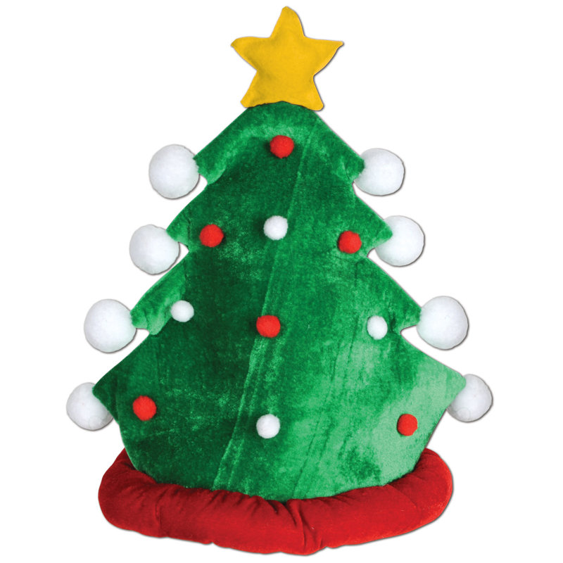 Chapeau de sapin de Noël en peluche