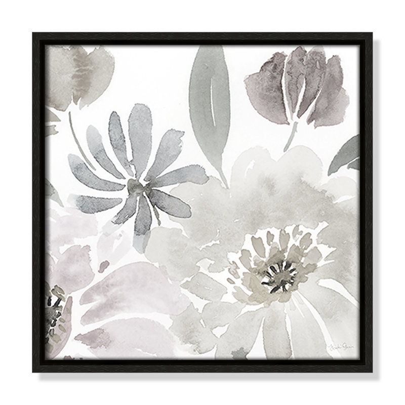 Soft Flourish par Kourtni Gunn, Espresso, H 13,5 po x l 13,5 po x P 2 po