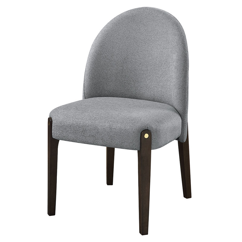 Chaise d'appoint Clayten (lot de 2), Gris