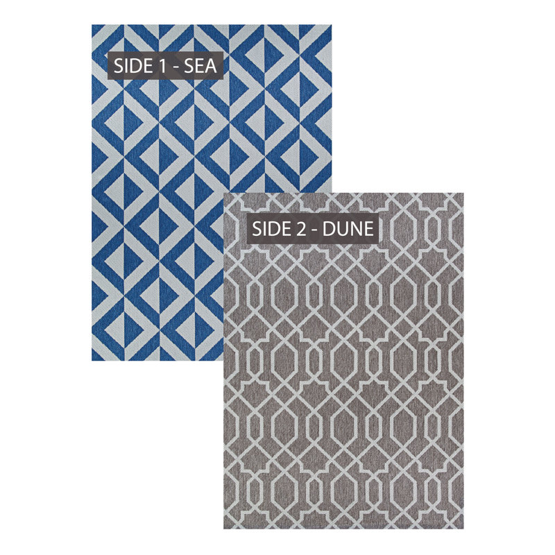 Schulte Performance Geometric Indoor / Outdoor Rug, Rectangle 2' x 3'7"