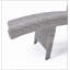 Chaise longue en osier crème